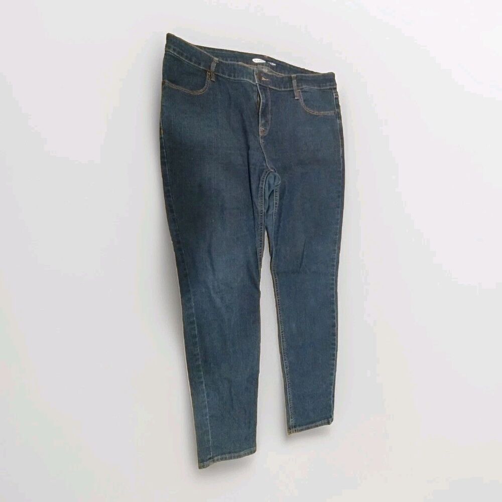 Old Navy High-Rise Wow Super Skinny 14 (34 X 27) Women’s Jeans Dark Wash